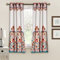 Lush Decor Clara Vorhänge, Paisleymuster, Damastdruck, Bohemian-Stil, Raumverdunkelung, Fensterpaneel-Set für Wohnzimmer, Esszimmer, Schlafzimmer (Paar), 132,1 cm B x 160 cm L, Türkis und Mandarine