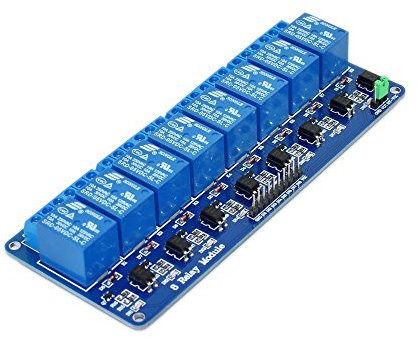Lysignal DC 5V Tarjeta de interfaz de módulo de relé de 8 canales para 51 / AVR/AVR/ARM con protección de optoacoplador