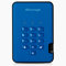 iStorage diskAshur2 HDD 3TB Blue - Secure portable hard drive - Password protected - Dust & water resistant - Hardware Encryption