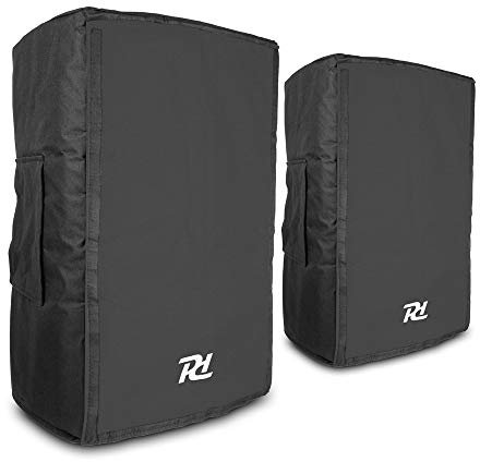 Power Dynamics PD415SC Premium Speaker Covers Pair, Water-Resistant Nylon Protective Cases with Front Mesh, Rear Access Panel & Side Handle Openings, Designed for PD415 PA Speakers