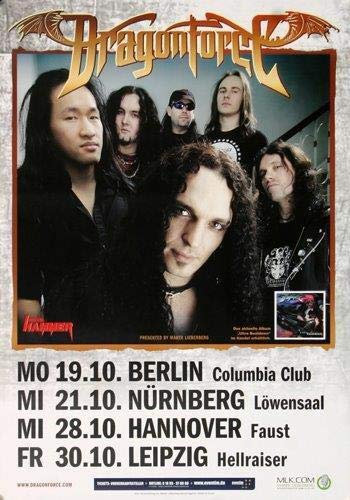 Dragonforce - Heroes of Our Time, Tour 2009 » Konzertplakat/Premium Poster | Live Konzert Veranstaltung | DIN A1 «