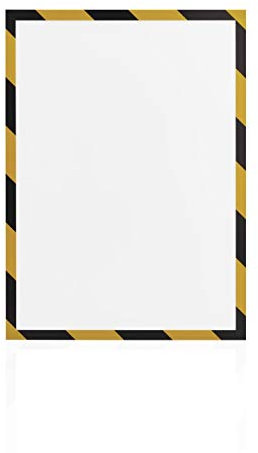 magnetoplan 1131342 Magnetofix Safety Magnetrahmen 5 Stk. Signalgelb/Schwarz A3 Signalgelb/Schwarz