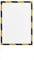 magnetoplan 1131342 Magnetofix Safety Magnetrahmen 5 Stk. Signalgelb/Schwarz A3 Signalgelb/Schwarz