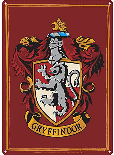 Half Moon Bay Blechschild, Metall, Harry Potter (Gryffindor), Small