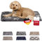 HS-Hundebett® Hundedecke M (65x95 cm) – rutschfest und gemütlich Dank 3 cm Füllung – Perfekt fürs Sofa, Auto & Hundebox – Pfote Anthrazit, Made in DE