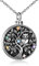 ONEFINITY Sterling Silver Owl Tree of Life Urn Necklace for Ashes Cremation Keepsake Always in My Heart Memory Jewellery Gift for Women