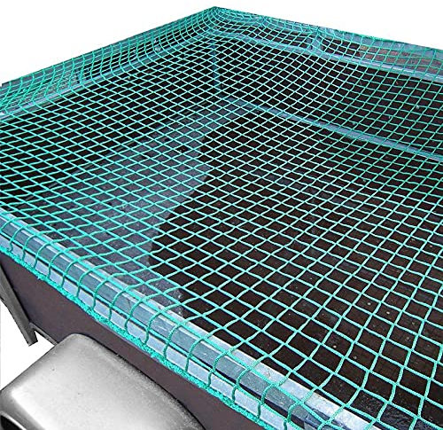 CMC Hängernetz 2,5m x 4m zur Ladungssicherung, Abdecknetz aus 100% hochreißfestem Nylon mit Gummiseil für LKW, Van