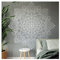 ANWUYANG Mandala Vinyl Wandkunst Aufkleber Meditation Yoga Studio Dekoration Große Blume Mandala Schlafzimmer Wohnzimmer Dekor Wallpaper (Color : White, Size : XL 110x110cm)