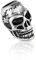 NKlaus Totenkopf - 925 Sterling Silber Bartperle Germanisch Keltisch Wikinger Goth 3561