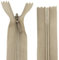Aerzetix - C61808 - Set di 10 Cerniere Invisibili 55cm Non separabili - Cerniera Lampo - Colore Beige - pelletteria Jeans Pantaloni Vestito Gonna Abbigliamento Cucito