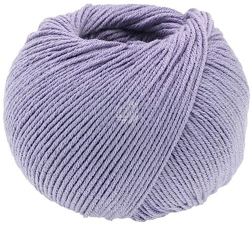 LANA GROSSA Elastico | Baumwoll-Klassiker mit leichtem Stretchanteil | Handstrickgarn aus 96% Baumwolle & 4% Polyester (Elite)| 50g Wolle zum Stricken & Häkeln | 160m Garn FB 179