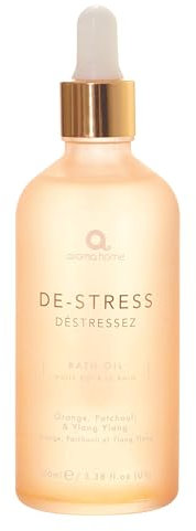 Aroma Home De-Stress-Badeöl für ätherische Öle Orange, Patschuli und Ylang Ylang