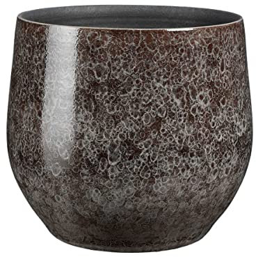 Mica Decorations Oliver Blumentopf - 29x29x26 cm - Terrakotta - Grau