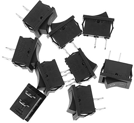 Solustre Beleuchteter Wippschalter Klein 15x21mm Bootsschalter Ip65 Kunststoff Metall Vollständig Isoliert Für Studentenprojekte Und Niedrigen Stromverbrauch