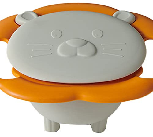 Gyro Bowl Rotación de 360 grados Baby Magic Bowl Tazones de Refrigerio Resistentes a Derrames para Niños Pequeños (Blanco)
