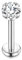 Cizme 925 Silber Lippe Perforiert 16g 8mm Labor Lip Bar Knorpel Earlobe Schraube Nasenband CZ Ohrringe Körperschmuck