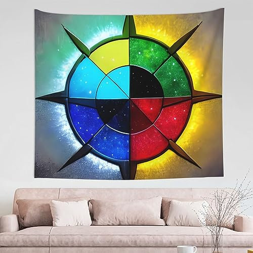 Wandteppich „Shine In All Directions“, Wandbehang, Kunst, Heimdekoration, Wandteppich für Schlafzimmer, ästhetisches Wohnzimmer, 152 x 130 cm