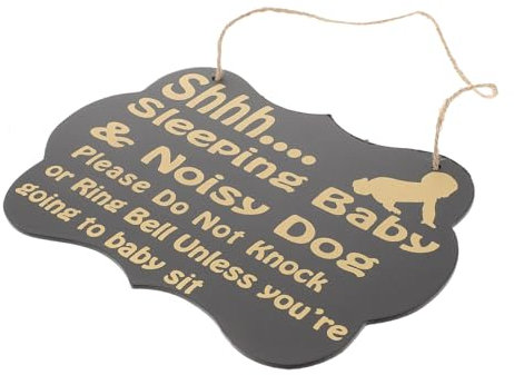 CIMAXIC Placa Para Puertas De Dormitorio Shhh Letrero De Descanso Diseño Elegante y De Bienvenida