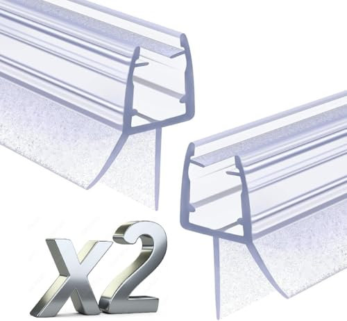 SHOPROM Guarnizione box doccia Universale in PVC trasparente di Alta Qualità e Antimuffa - Guarnizioni Box Doccia per vetro 6-7-8 mm di Facile Installazione (1)