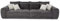 Big Sofa XXL 306 cm x 134 cm, bequeme Lounge Couch mit hochwertiger Federkernpolsterung, viele Kissen, Liegefläche 120 cm x 240 cm, modischer Cord-Bezug in Grau Anthrazit / 15171
