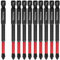 Biaungdo Lot de 10 embouts magnétiques PH2 Phillips TS2 antidérapants, 2 embouts de tournevis cruciformes cruciformes 90 mm de long, antidérapants #2 (PH2 x 90 mm)