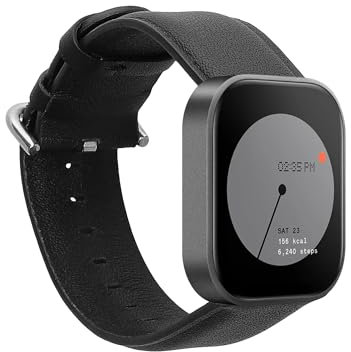 kwmobile Armband kompatibel mit CMF by Nothing Watch Pro (D395) - Echtleder Fitnesstracker Sportarmband Band