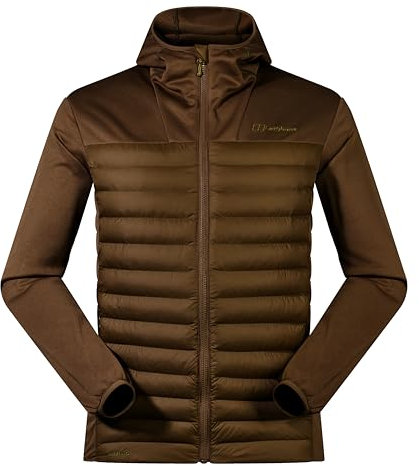 Berghaus Men's Vaskye Synthetic Insulated Jacket | Extra Warm | Durable Coat | Lightweight Design | Puffer Jacket, Bark, XL