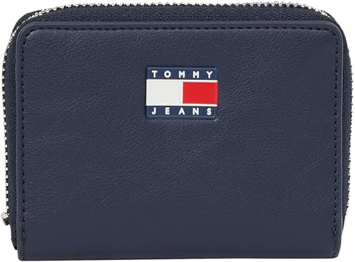 Tommy Jeans Portefeuille Femme Petit, Bleu (Dark Night Navy), Taille Unique