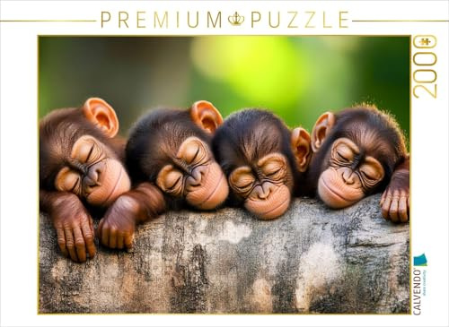 Puzzle · Affen | 2000 Teile · Lege-Größe 90 × 67 cm · CALVENDO Puzzle