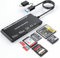 7 IN 2 USB 3.0 SD Card Reader, SD/TF/CF/Micro SD/XD/MS Card Adapter, 5Gbps High Speed USB C SD Card Reader for iPhone 16/15/14/iPad/MacBook/Samsung, Windows,Mac OS,Linux