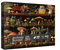 Beautiful Mushroom Bookshelf Puzzles for Adults 1000 Pieces Nature, Colorful Plant Bottle Art Jigsaw Puzzles, Pretty Scenic Painting Fantasy Puzzle