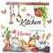 SEABABOO Küche Wandtattoo Wandaufkleber Küche Küchenutensilien Schmetterling Wandsticker Küche Vintage Küche Wandaufkleber Wandsticker für Küche Esszimmer Küchenschrank Wanddeko