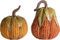 Valery Madelyn 2er Künstlich Kürbis für Herbstdeko Halloweendeko,Innen und Außen,Simulation Kürbisse in Maiskornmuster aus Kunstharz,Fall Decor Tischdeko,Geschenk Thanksgiving,10/12cm(M)