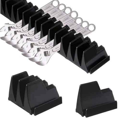 Srvauyea Soporte para Herramientas para 23 Llaves Combinadas, Almacenamiento de Llaves Magnéticas, Soporte de Almacenamiento de Llaves, Almacenamiento de Llaves Modulares Soporte Magnético para Llaves