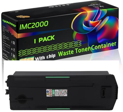 IMC2000 Compatible for Ricoh Waste Toner Container 418425 IM C2000 IM C2500A IM C6000 IM C2000A IM C4500 IM C2500 IM C5500 Printers, High Yield Alternatives Reliable Printing (Black)