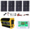 Kit De Panneaux Solaires 3000 Watt Avec Contrôleur Et Onduleur, Panneaux Solaires Réglables, Kit Système Solaire Domestique, Charge Rapide, Kit Complet De Panneaux Solaires Pour Camping-cars(Black,12V