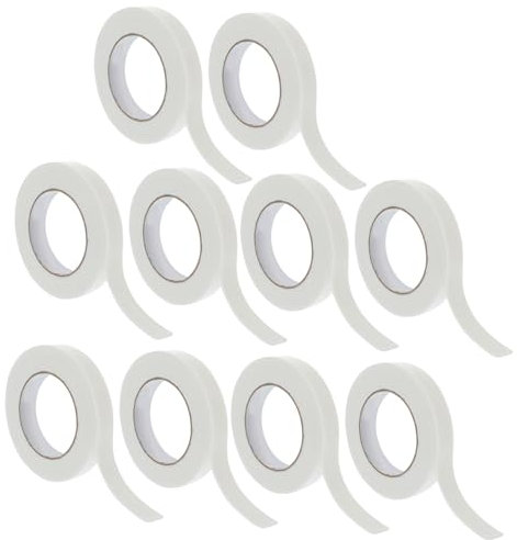 Ciieeo 10 Rolls Wood Edging Banding Strips Flexible Adhesive Tape for Furniture Restoration Strong Adhesive for Plywood Particleboard and Surfaces