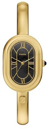 Fossil Sloan Uhr für Damen, Quarz-Dreizeigerwerk mit Edelstahlarmband