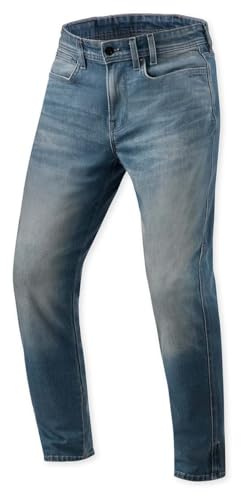 REV'IT! Revit Keegan Tapered Motorrad-Jeans, hellblau, 32/32