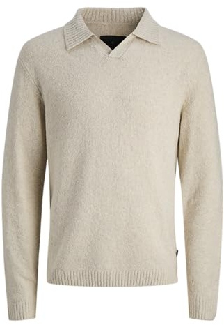 JACK & JONES Jprblamaverick Knit Split Neck Styd Aw25