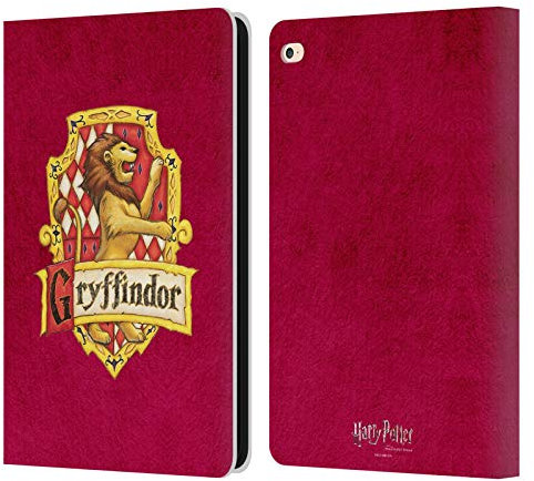 Head Case Designs Officially Licensed Harry Potter Gryffindor Crest Sorcerer's Stone I Leather Wallet Case Compatible With Apple iPad Air 2 (2014)