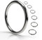 Edelstahl-Ringe | wetterbeständig | rostfrei | robust und langlebig | O-Ringe aus Metall / Edelstahl | Rundringe | Ring für Segelsport, Taschen, Halsbänder, Befestigungen (25mm - 10 Stück)