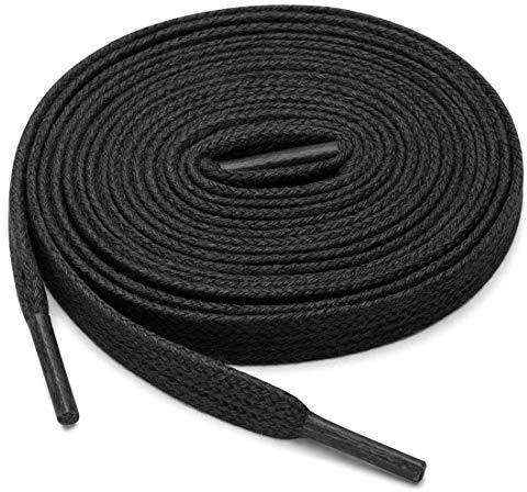 uxcell 2 Pairs Waxed Cotton Leather Boots Casual Shoes Flat Shoelaces for Men Women