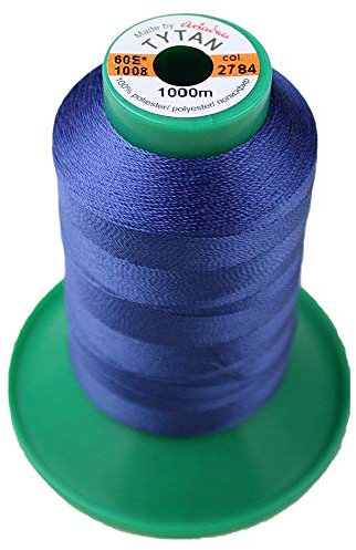 Nähgarn TYTAN 60 E 100% Polyester Ledergarn (1000meter) Leather Nähgarnset (Blau 2784)