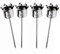 POMMERNTRAUM ® | 4er Set Adventskranzstecker Adventskranzkerzenhalter Kerzenpin Kerzenstecker für Kerzen + Haushaltskerzen + unsere Teelichtaufsätze oder Windlichtaufsätze - Silberfarben (Silber)