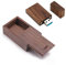 JBOS Clé USB 64 Go en Bois USB3.0, Clé USB 64GB Clef USB Gig Stick 64 Go USB 3.0 Ideal comme Cadeau d'anniversaire/Mariage/pour Client (avec Boîte-Cadeau en Bois)