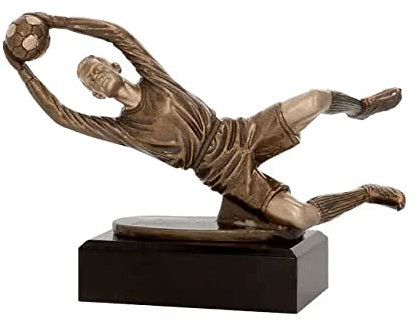 tecnocoppe Trofeo Calcio Portiere Resina Colorata h 15,00 cm Targhetta Personalizzata Omaggio