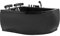 XXL Whirlpool Badewanne Palermo - 159x113 cm – 15 Massage-Düsen, LED-Farblichttherapie, Wasserfall, Eckwanne für 2 Personen, freistehend, Hot Tub Spa Indoor– Schwarz, Linke Eckmontage