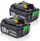 DTK 2 pezzi 5.5Ah di ricambio batteria per Makita 18V BL1860B BL1850B BL1860 BL1850 BL1840 BL1830 BL1820 BL1815 BL1835 194205-3 LXT-400 con LED, adatto batterie per Makita 18V batteria strumento