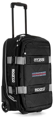 Sparco Reiserucksack Schwarz/Grau Martin, Schwarz Grau, 42/50 EU